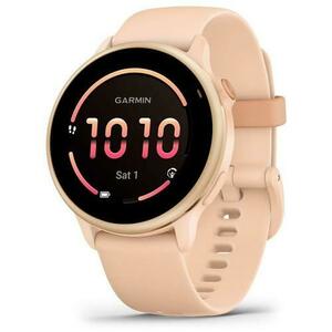 Ceas activity outdoor tracker Garmin vivoactive 6, GPS, 42mm, ecran AMOLED 1.2inch, curea silicon, Bluetooth, Wi-Fi, ANT+, Roz imagine