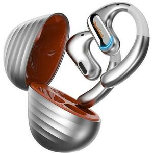 Casti alergare wireless OneOdio OpenRock Pro, Open-Ear, Air Conduction, Bluetooth 5.2, IPX5 (Argintiu) imagine