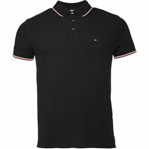 Tommy Hilfiger 1985 RWB TIPPED SLIM POLO Tricou pentru bărbați, negru, mărime imagine