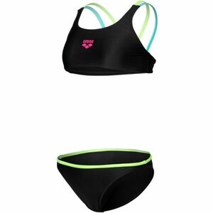 Arena SOLID Costum de baie fete, negru, mărime 8-9Y imagine