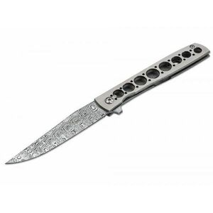 Böker Plus Urban Trapper Damasteel cuțit de buzunar Böker Plus Urban Trapper Damasteel 8, 7 cm, damasc, titan imagine