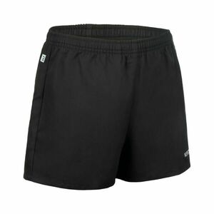 Şort cu Buzunare Rugby R100 Negru Adulţi imagine
