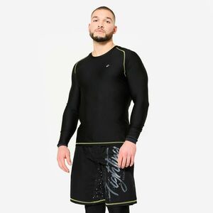 Bluză Rashguard pentru MMA și grappling Negru-Galben Bărbați imagine