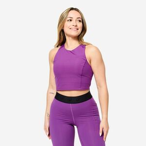 Maiou mulat fitness crop-top Mov Damă imagine