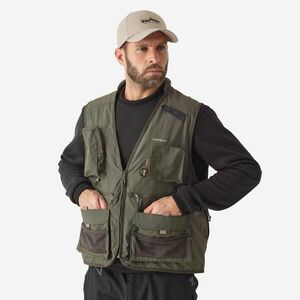 Vestă FV 500 Pescuit Kaki Bărbați imagine