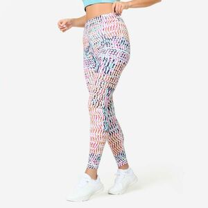 Colanţi Fitness Cardio talie înaltă cu imprimeu Damă imagine