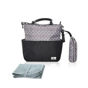 Geanta accesorii bebelusi Lorelli Laura, compartimentata (Negru) imagine