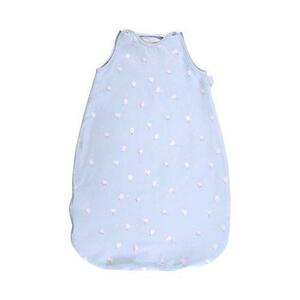 Sac de dormit de vara Lorelli Train Blue, 85 cm, 12-18 luni, bumbac ranforce imagine