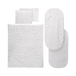 Set lenjerie pentru carucior Lorelli Happy Friends Mint, cu protectie impermeabila, 6 piese imagine