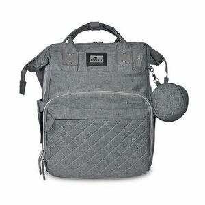 Rucsac accesorii bebelusi Lorelli Danny Grey, multiplu compartimentat, buzunar cu 3 spatii izoterme imagine