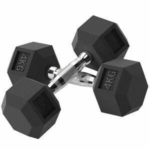 HOMCOM Haltere Hex 4kg Antiderapant | Aosom Romania imagine