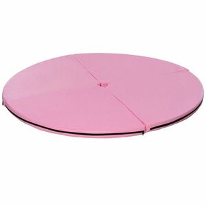 HOMCOM Covor pole dance pliabil, covor pole dance, covor de protecție Ø 150 cm grosime 5 cm, acoperire plastic roz | Aosom Romania imagine