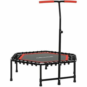 SPORTNOW Trambulin de fitness 114 cm, sfoară elastică, manetă reglabilă pe 3 poziții, trambulin de exerciții silențios, roșu | Aosom Romania imagine