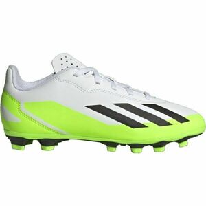 adidas X CRAZYFAST.4 FXG J Ghete de fotbal copii, alb, mărime imagine