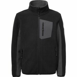 Lewro ONEY Hanorac fleece copii, negru, mărime 128-134 imagine
