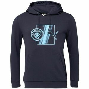 Puma MANCHESTER CITY FC FTBLCULTURE HOODIE Hanorac bărbați, albastru închis, mărime imagine