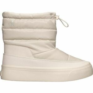 Calvin Klein VULC FLATF SNOWBOOT NYLON MIX MG Încălțăminte pe gleznă, bej, mărime imagine