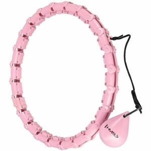 HMS HHW02 Hula hoop de masaj cu greutăți, roz, mărime imagine