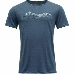 Devold UTLADALEN MERINO 130 TEE Tricou bărbați, albastru închis, mărime imagine