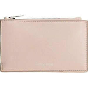 Calvin Klein FOIL LOGO TOP ZIP CARDCASE Portofel pentrui femei, somon, mărime imagine