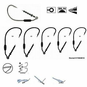 Cirlig pentru twister Power lock plus™. (M.91768KH.) MUSTAD (Marime Carlige: Nr. 2/0) imagine