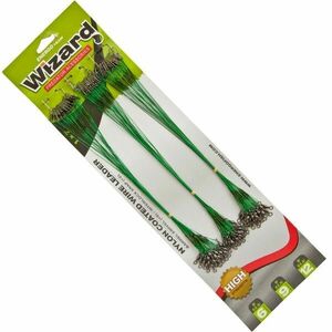 Strune Wizard Nylon Coated Wire Leader, 22.5cm, 72buc/blister Verde imagine