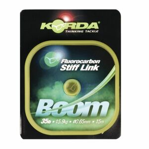 Fir Fluorocarbon Korda Boom Stiff Link, Low Vis Green, 15m (Diametru fir: 0.45 mm) imagine