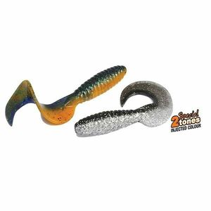 Naluca Fun Tail Grub Green Lime 85mm, 10buc/plic Rapture imagine