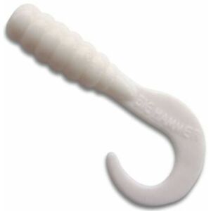 Grub Big Hammer Grubs, Great White, 4.5cm, 25 buc imagine