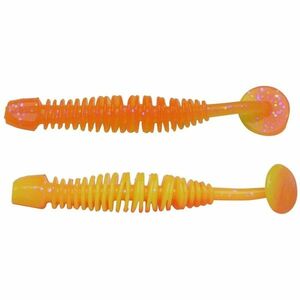 Grub Berkley PowerBait Power Leech, Black/Sunshine Yellow, 5 cm, 12 buc/plic imagine