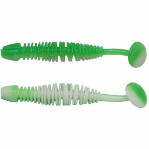 Grub Berkley PowerBait Power Leech, Spring Green/White, 5 cm, 12 buc/plic imagine