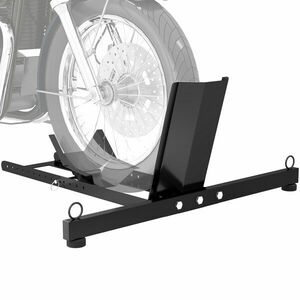 HOMCOM Suport Blocator Roată Moto cu Suport Reglabil, Capacitate de 816, 5 kg, Ø34-84 cm, Negru | Aosom Romania imagine