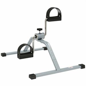 HOMCOM Mini bicicleta de apartament pentru casa si birou, bicicleta de exercitii cu pedale, portabil, 40 x 53 x 29 cm, gri | Aosom Romania imagine