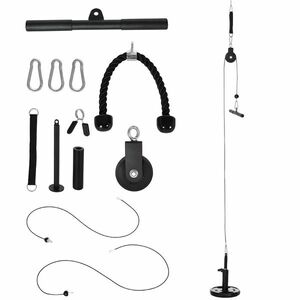 SPORTNOW Sistem de role pentru antrenamentul tricepsului pentru tracțiuni LAT biceps, triceps, umeri, spate, antebrat | Aosom Romania imagine
