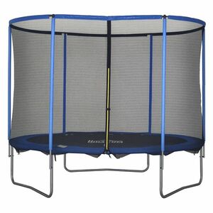 HOMCOM Trambulin cu Plasă de Siguranță, Trambulină de Grădină pentru Interior și Exterior, Trambulină Fitness pentru Copii și Adulți din Oțel Albastru+Negru până la 113, 6 kg Ø305 x 248H cm | Aosom Romania imagine