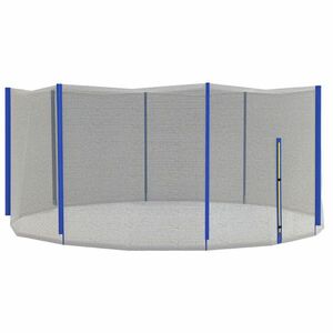 SPORTNOW Filet de înlocuire pentru trambuline Ø 426 cm 8 stâlpi drepti plasă de siguranță pentru trambuline, intrare cu fermoar | Aosom Romania imagine
