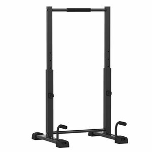 SPORTNOW Stație de scufundări, suport pentru flotări, reglabil în înălțime de 93-117 cm, capacitate de încărcare de 540 kg, antrenament pentru întregul corp, negru | Aosom Romania imagine