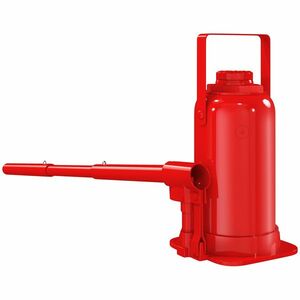 HOMCOM Cric bouteille hidraulique 12 T, cric hidraulic cu sticlă gamă de ridicare 19-37 cm mâner lung și suport, roșu | Aosom Romania imagine