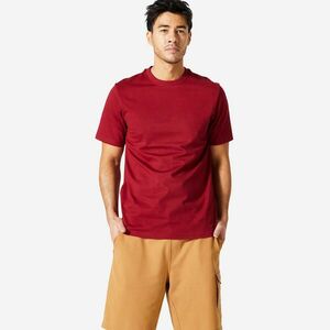 Tricou fitness guler rotund Roșu Bărbați imagine