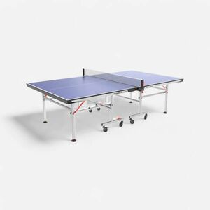 Masă de tenis de masă de interior compactă cu filet inovator, TTT 130.2 Albastru imagine