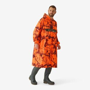 Poncho Impermeabil silențios 500 Camuflaj Treemetic fluorescent imagine