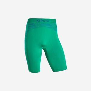 Șort termic Fotbal Keepdry 500 Verde Adulți imagine