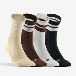 SET DE 4 X PERECHI ȘOSETE SPORT LUNGI RS 300 BEJ MARO ALB. imagine