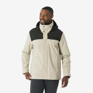 Geacă Parka Iarnă Impermeabilă Drumeție pe zăpadă NH100 0°C Bej Bărbați imagine