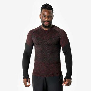 Bluză de fotbal termică fără cusături Keepdry Maro Unisex imagine