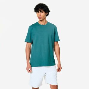 Tricou Fitness guler rotund Verde Bărbați imagine