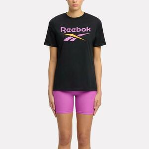 Tricou Fitness Reebok Negru-Roz Damă imagine
