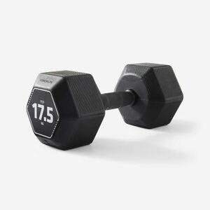 Ganteră HEX DUMBBELL cross-training 17.5 kg Negru imagine