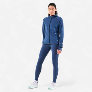Colanți de alergare călduroși KIPRUN Run 500 Warm Albastru Damă imagine