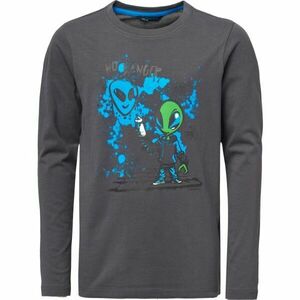 Lewro BURRARD Tricou pentru băieţi, gri închis, mărime 140-146 imagine